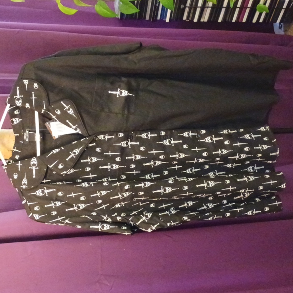 NWT Hot topic Social Collision 3x split dagger lounge set Black /white - Picture 15 of 16